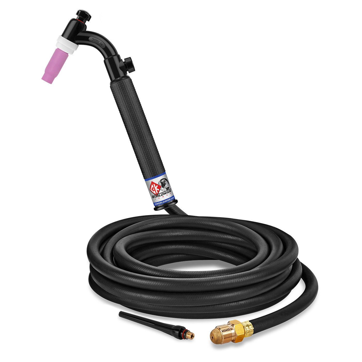 CK Worldwide CK26V-25-R FX 200 Amp Flex Head TIG Torch with Valve, Gas-Cooled, 25