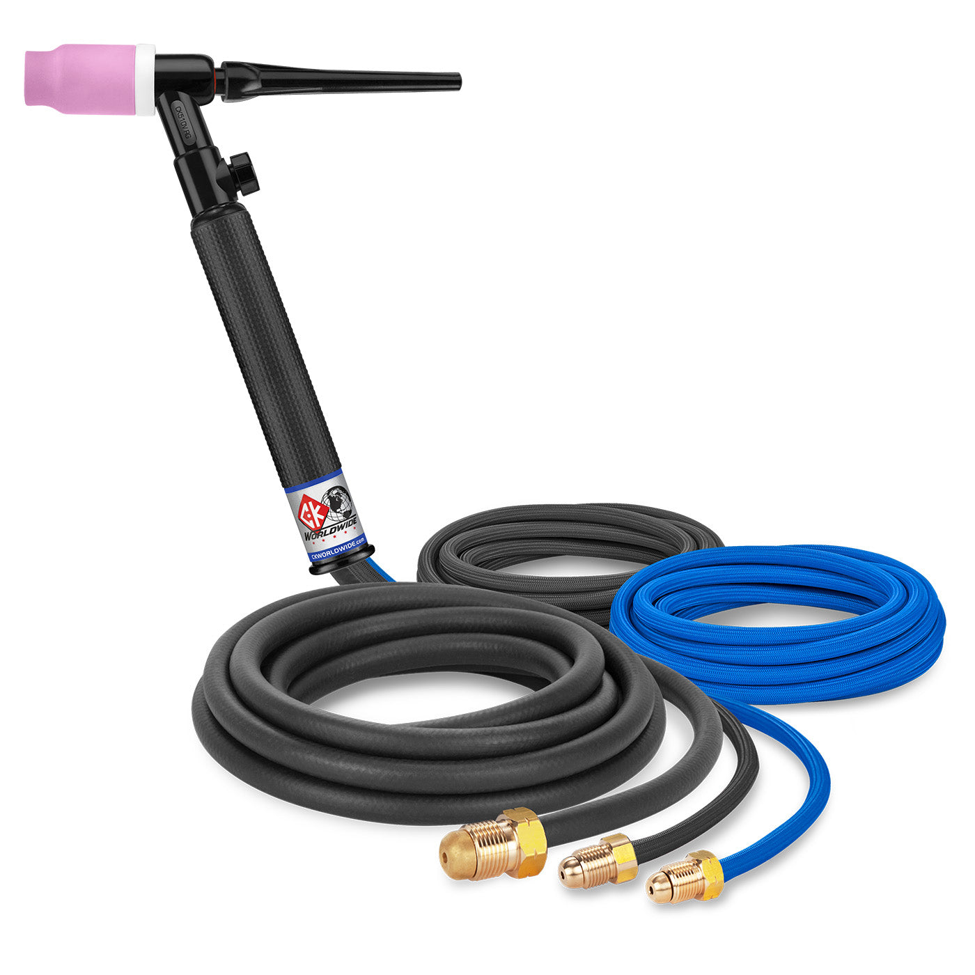 CK Worldwide CK5112VSF 500 Amp Water-Cooled TIG Torch with Valve, 12.5' SuperFlex Cable