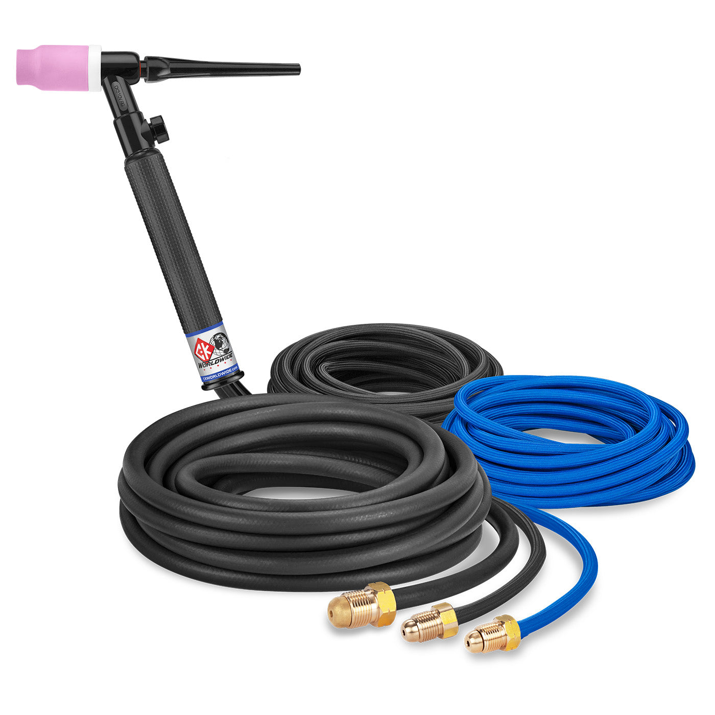 CK Worldwide CK5125VSF 500 Amp Water-Cooled TIG Torch with Valve - 12.5' SuperFlex