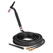 CK9-25-2 FX - 125 Amp Flex Head TIG Torch, Gas-Cooled, 25' Cable