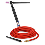 CK9-25-RSF RG 125 Amp Gas-Cooled TIG Torch with Rigid Head, 25' Superflex Cable