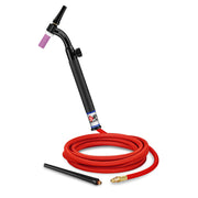CK Worldwide CK9V-12-RSF FX 125 Amp Flex Head TIG Torch with Valve, Gas-Cooled, 12.5' Superflex Cable
