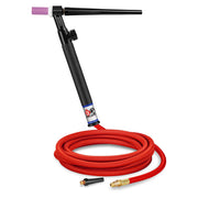 CK9V-12-RSF RG - 125 Amp Gas-Cooled TIG Torch with Valve, 12.5' Superflex Cable