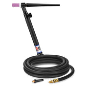 CK9V-12-R RG 125 Amp Gas-Cooled TIG Torch with Valve, Rigid Head, 12.5