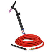 CK Worldwide CK9V-25-RSF FX 125 Amp Flex Head TIG Torch with Valve, Gas-Cooled, 25' Superflex Cable