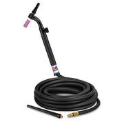 CK9V-25-R FX 125 Amp Flex Head TIG Torch with Valve, Gas-Cooled, 25' Cables