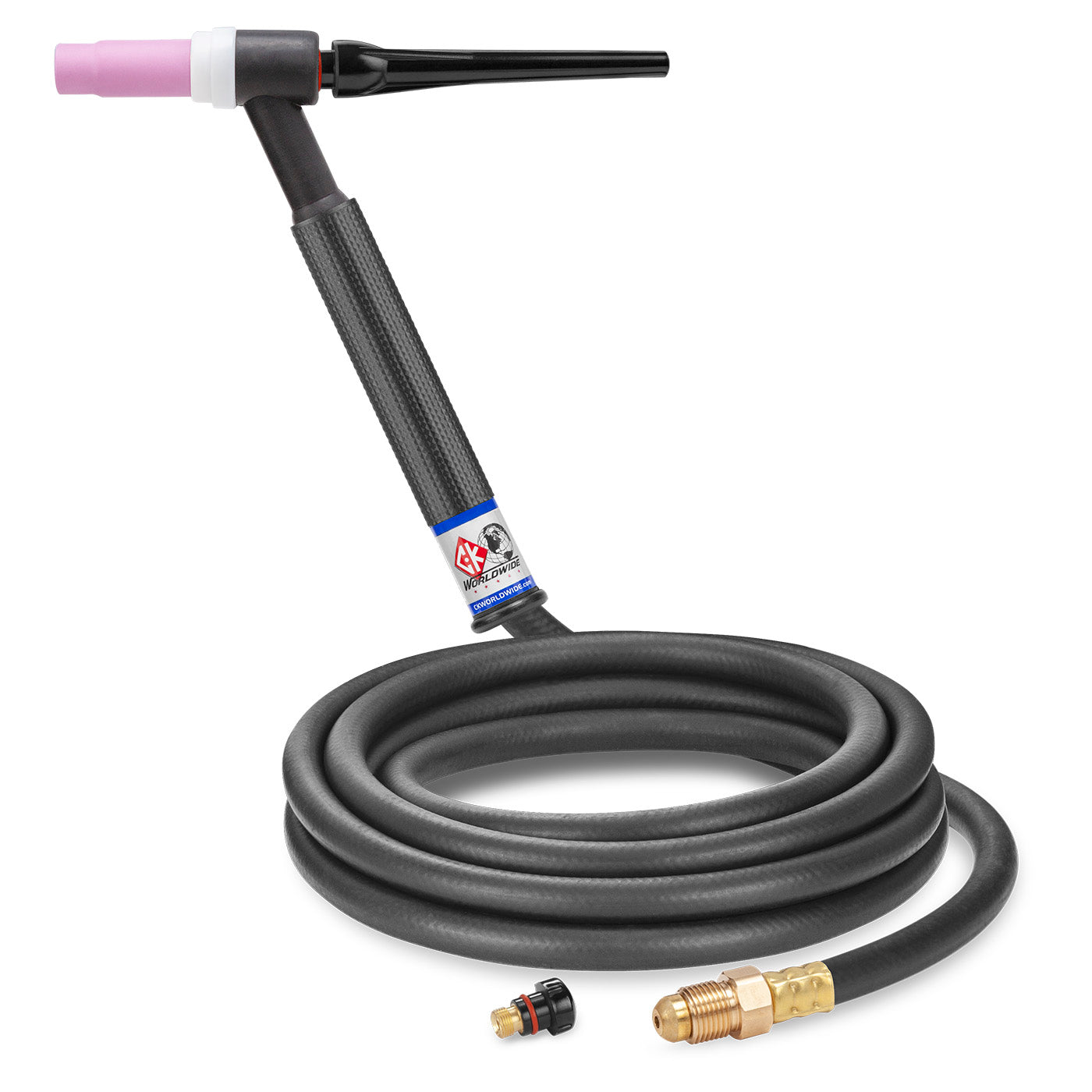 CK Worldwide CKC1512H - 150 Amp Gas-Cooled TIG Torch, Rigid Head, 12.5' Cable