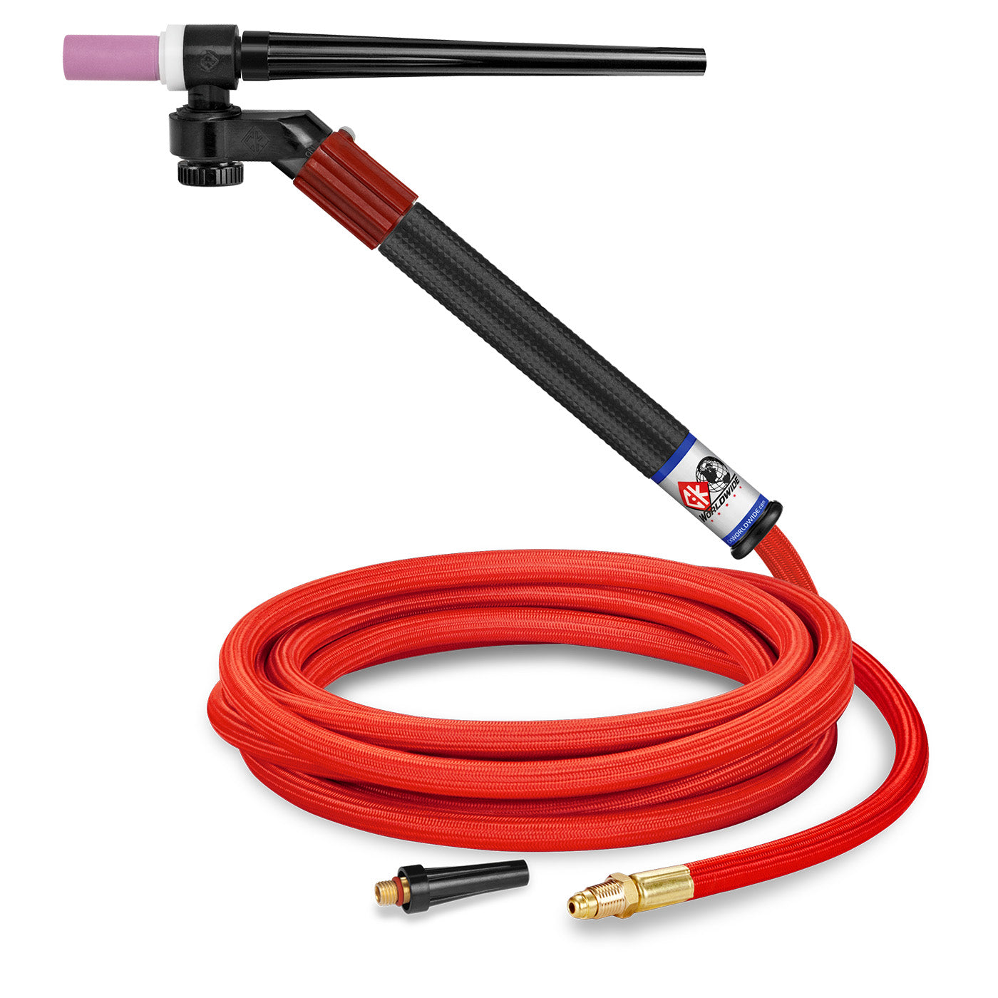 CK Worldwide FL1312VNSF - 130 Amp Flex-Loc TIG Torch, Gas-Cooled, 12.5' Super-Flex Cable