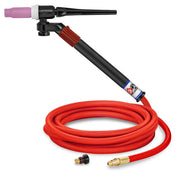 CK Worldwide FL1512VSF - 150 Amp Flex-Loc TIG Torch with Valve, Gas-Cooled, 12.5' SuperFlex Cable
