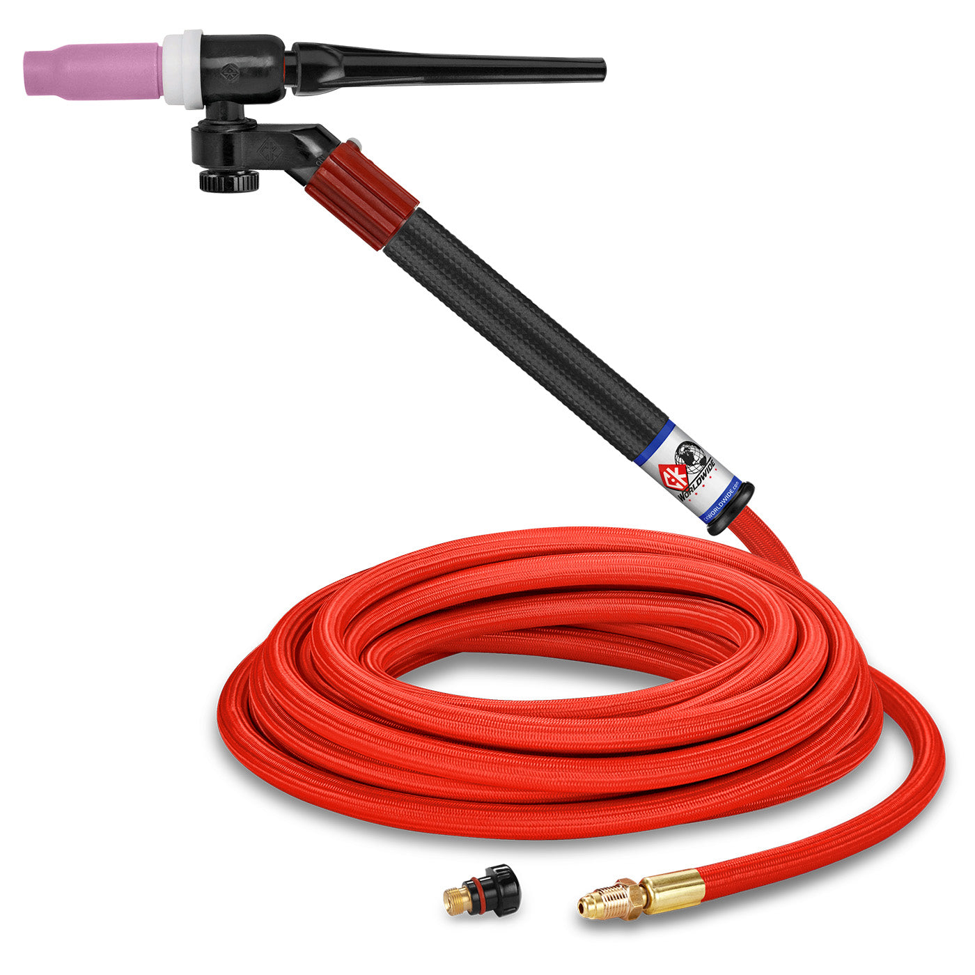 CK Worldwide FL1525VSF 150 Amp Flex-Loc TIG Torch, Gas-Cooled, 25' SuperFlex Cable