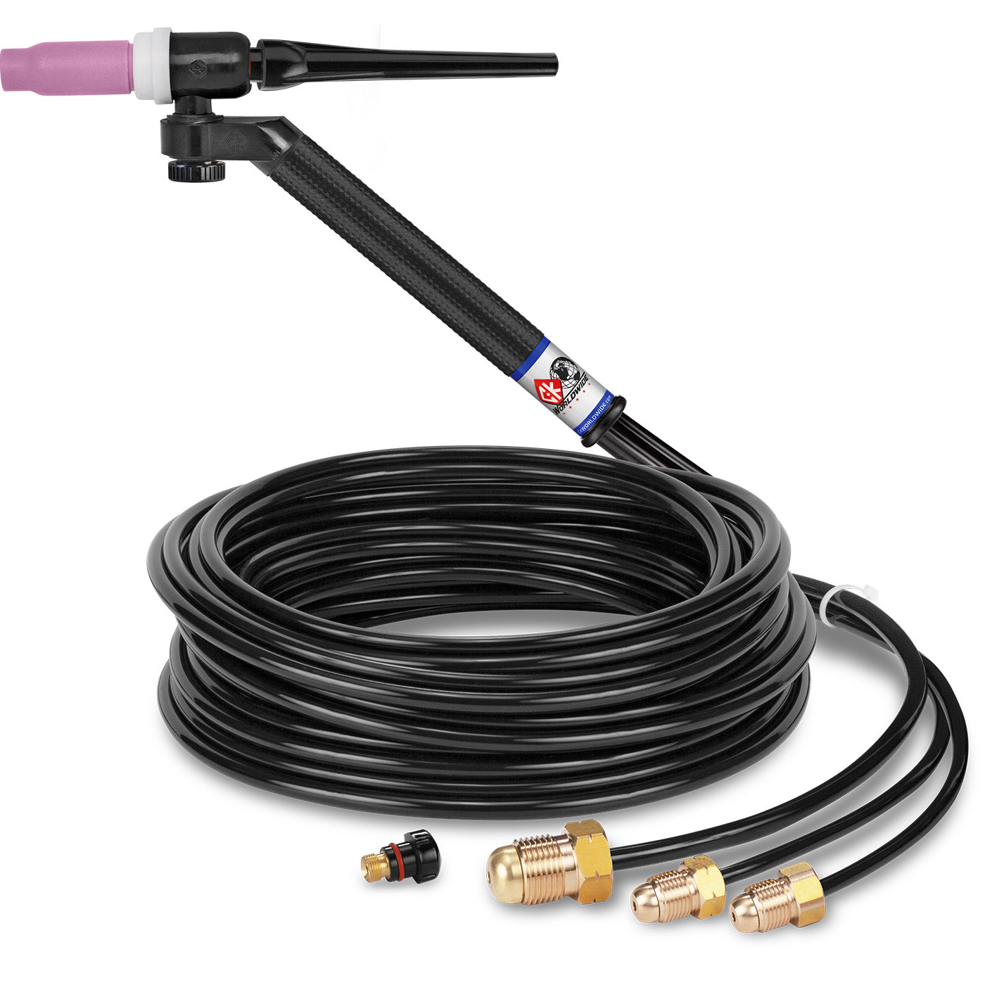 CK Worldwide FL2525 Flex-Loc TIG Torch - 250 Amp Water-Cooled, 25' Cable