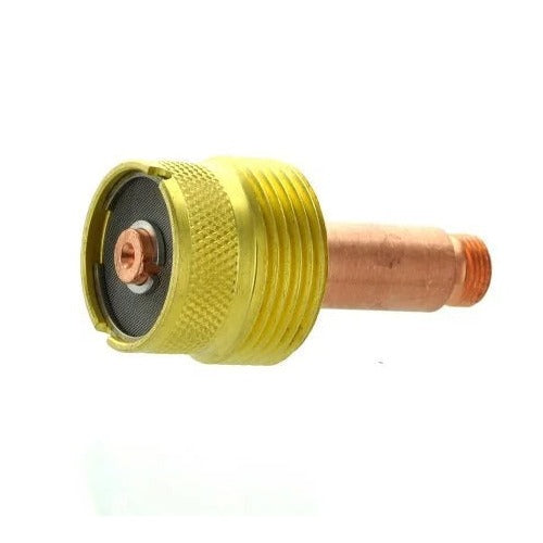 CK Gas Lens LD for 1/16 inch large diameter brass knurled TIG torch gas lens with copper collet stem