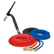 CK Worldwide TL18-25SF FX - 350 Amp Flex Head TIG Torch, Water-Cooled, 25' Super-Flex Cables, Trim Line