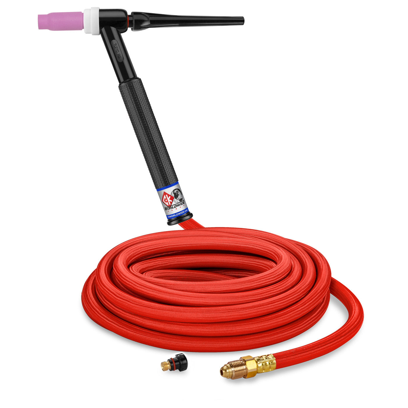 CK Worldwide TL2125HSF RG - 200 Amp Rigid Head TIG Torch, Gas-Cooled, 12.5' Super-Flex Cable