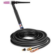 CK Worldwide TL2125N RG - 200 Amp Rigid Head TIG Torch, Gas-Cooled, 12.5' Standard Cables
