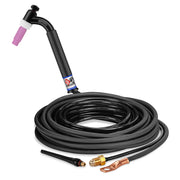 CK Worldwide TL26-25-2 FX - 200 Amp Flex Head TIG Torch, Gas-Cooled, 25' 2-Piece Cables, Trim-Line