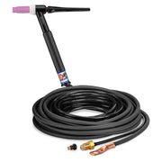 CK Worldwide TL26-25-2 RG 200 Amp Rigid TIG Torch, Gas-Cooled, 25' 2-Piece Cable