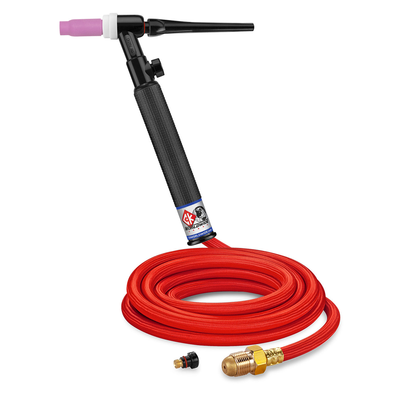 CK Worldwide TL26V-12-RSF RG 200 Amp Gas-Cooled TIG Torch with Valve, 12.5' SuperFlex Cable