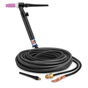 CK Worldwide TL26V-25-2SF RG - 200 Amp Rigid TIG Torch with Valve, 25' SuperFlex Cable
