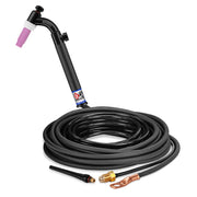 CK Worldwide TL26V-25-2 FX TIG Torch - 200 Amp Flex Head with Valve, Gas-Cooled, 25' Cable