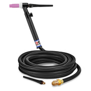 CK Worldwide TL26V-25-R RG 200 Amp Rigid TIG Torch with Valve, Gas-Cooled, 25' Cable