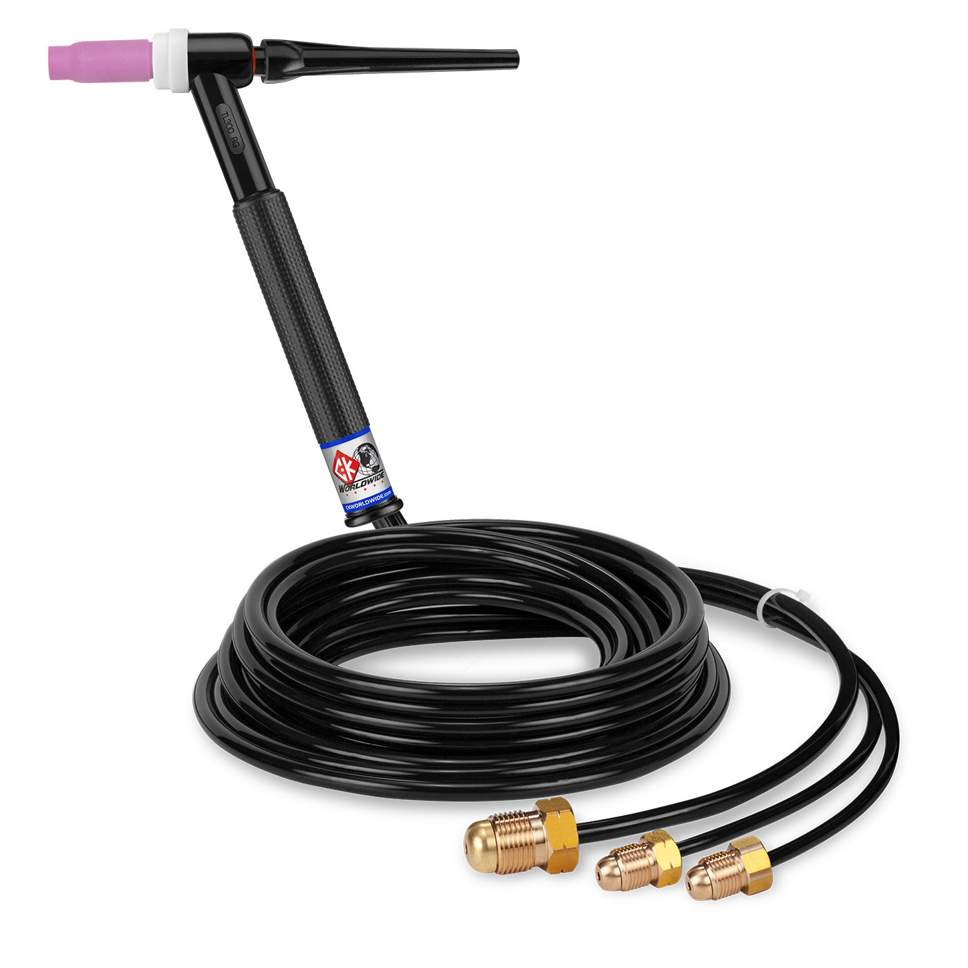 CK Worldwide TL312 350 Amp Rigid Head TIG Torch, Water-Cooled, 12.5' Trim-Line