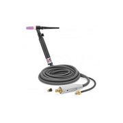 CK Worldwide CKCS26122RG 300 Amp gas-cooled rigid head TIG torch, 12.5 ft cable, pink cup and gray hose with fittings