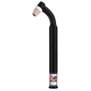 CK Worldwide CK24 flex head torch body with purple ceramic cup and textured black grip for air-cooled 90A TIG torch