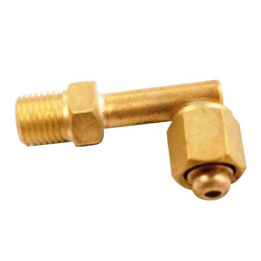 CK Extension 90-degree brass elbow fitting for MT500 machine TIG torch with NPT male inlet and compression outlet