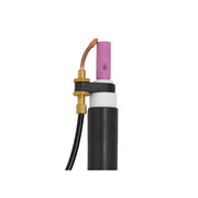 CK Cold Wire MT500-18 500 Amp torch head with pink ceramic cup, copper gooseneck, and cable, TIG welding torch