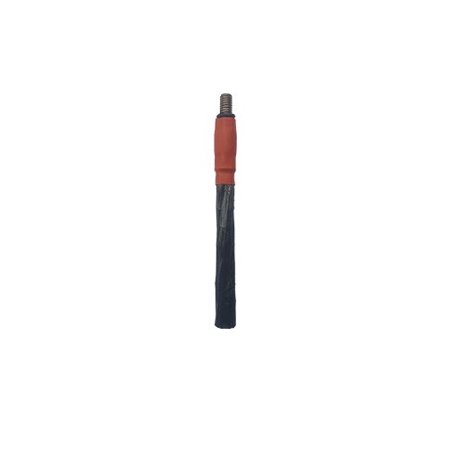 EasyKleen M6 solution-fed TIP-style brush, red grip collar, stainless threaded fitting, 3-pack weld cleaning brush
