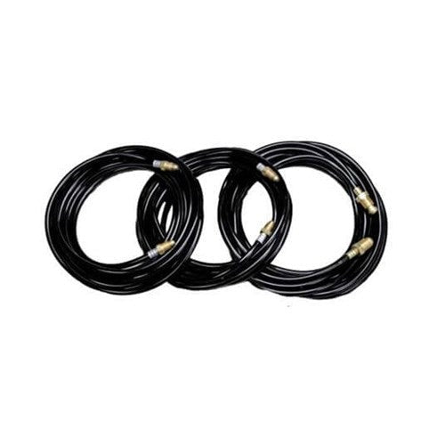 CK Extension Kit 25ft coiled black power cable with brass connector for TIG torch setup