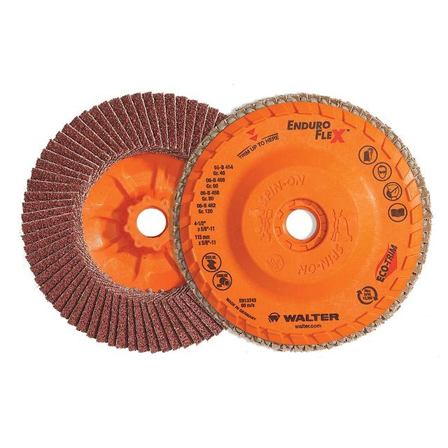Walter 15R608 6" x 7/8" 80 Grit Enduro-Flex Flap Disc