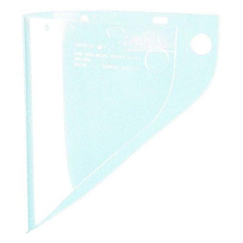 Fibre-Metal 4199 clear .060 inch 9-3/4x19 inch extended view faceshield window, extended faceshield window