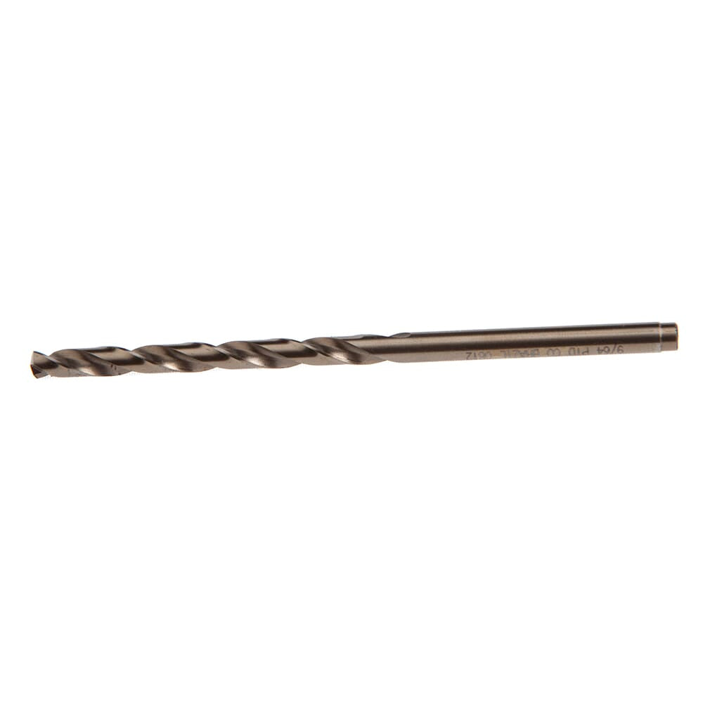 8 Percent Cobalt Drill Bit, 135 Degree Split Point, 9/64 in