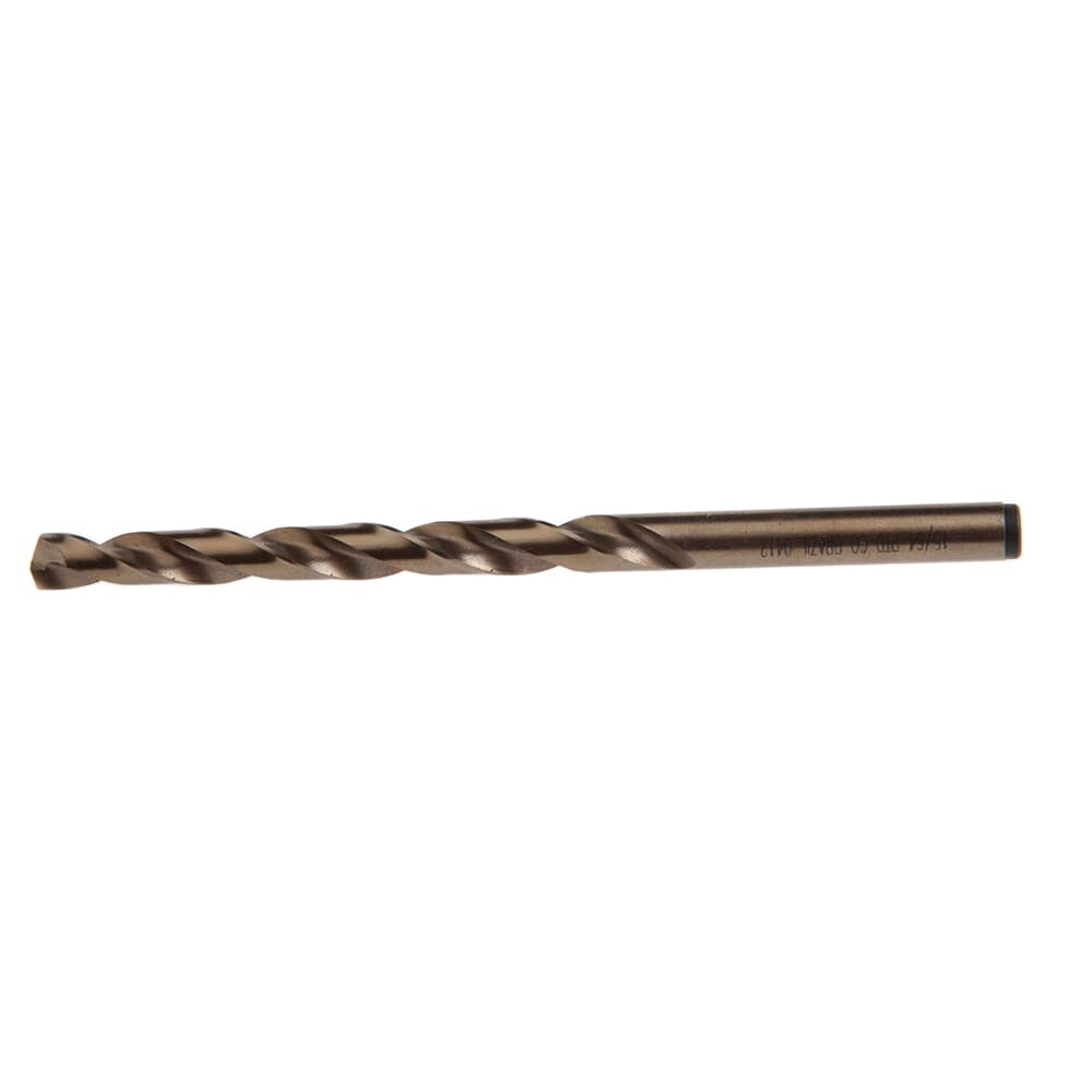 8 Percent Cobalt Drill Bit, 135 Degree Split Point, 15/64 in