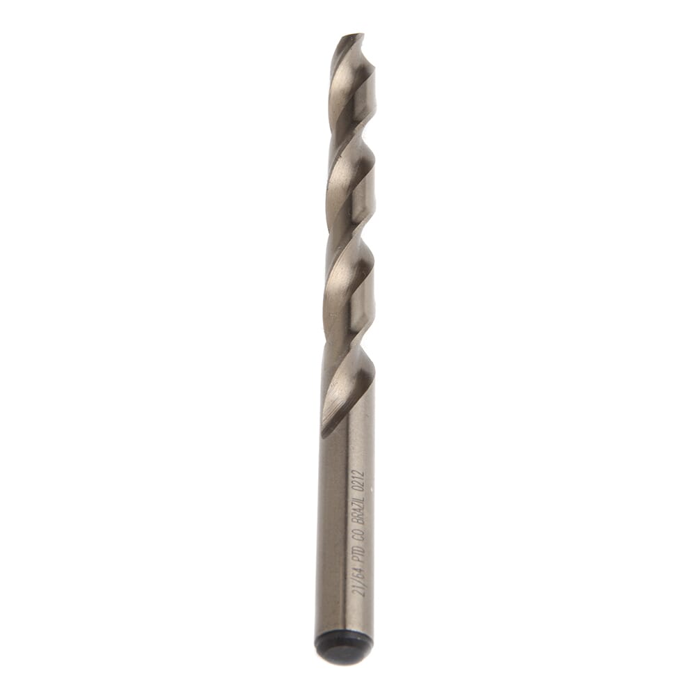 8 Percent Cobalt Drill Bit, 135 Degree Split Point, 21/64 in