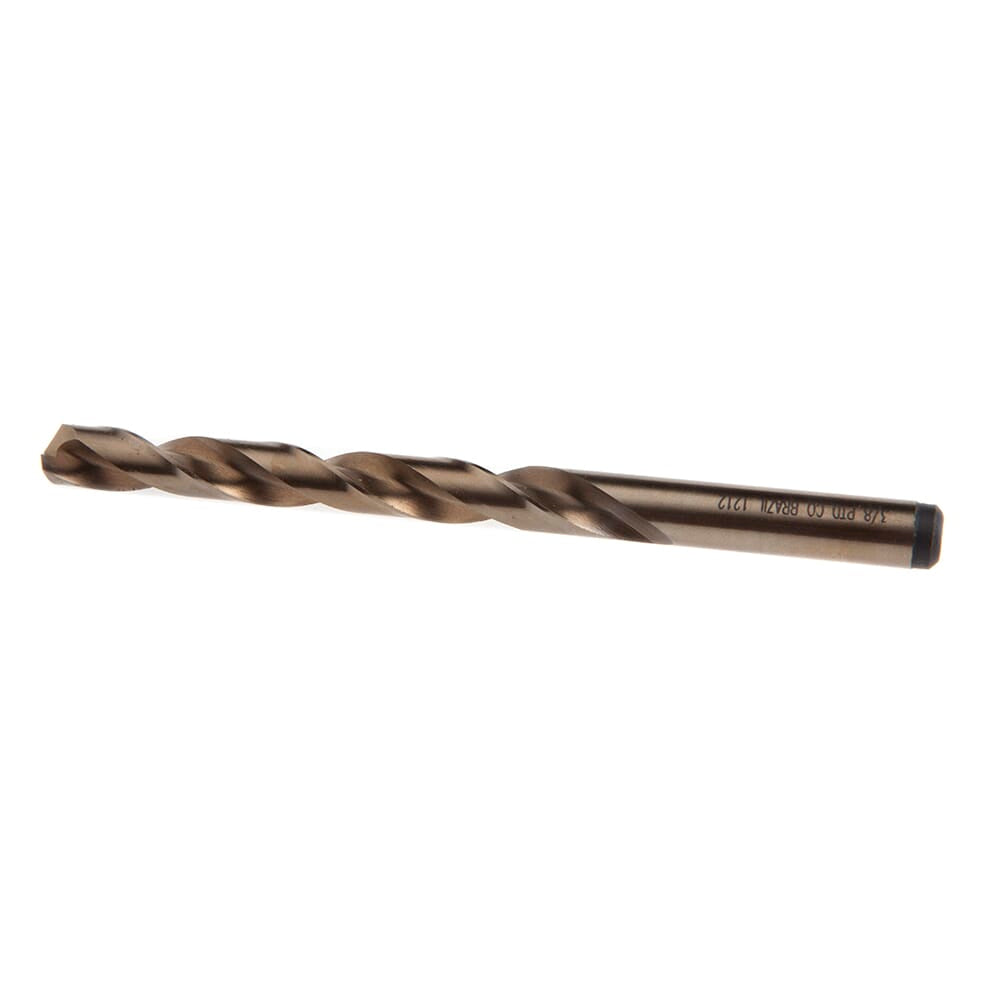8 Percent Cobalt Drill Bit, 135 Degree Split Point, 3/8 in