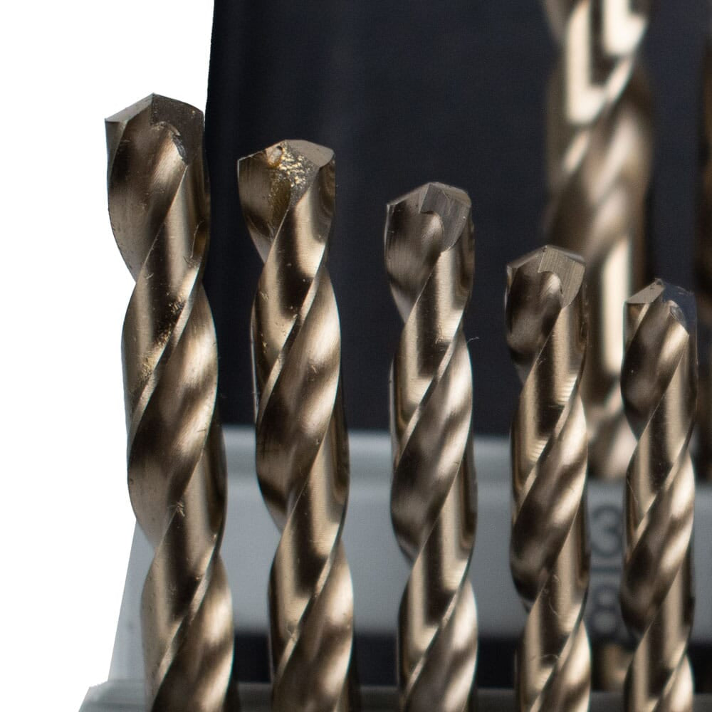 21-Piece 8 Percent Cobalt Drill Bit Set, 135 Degree Split Point (1/16 in - 3/8 in x 64ths)