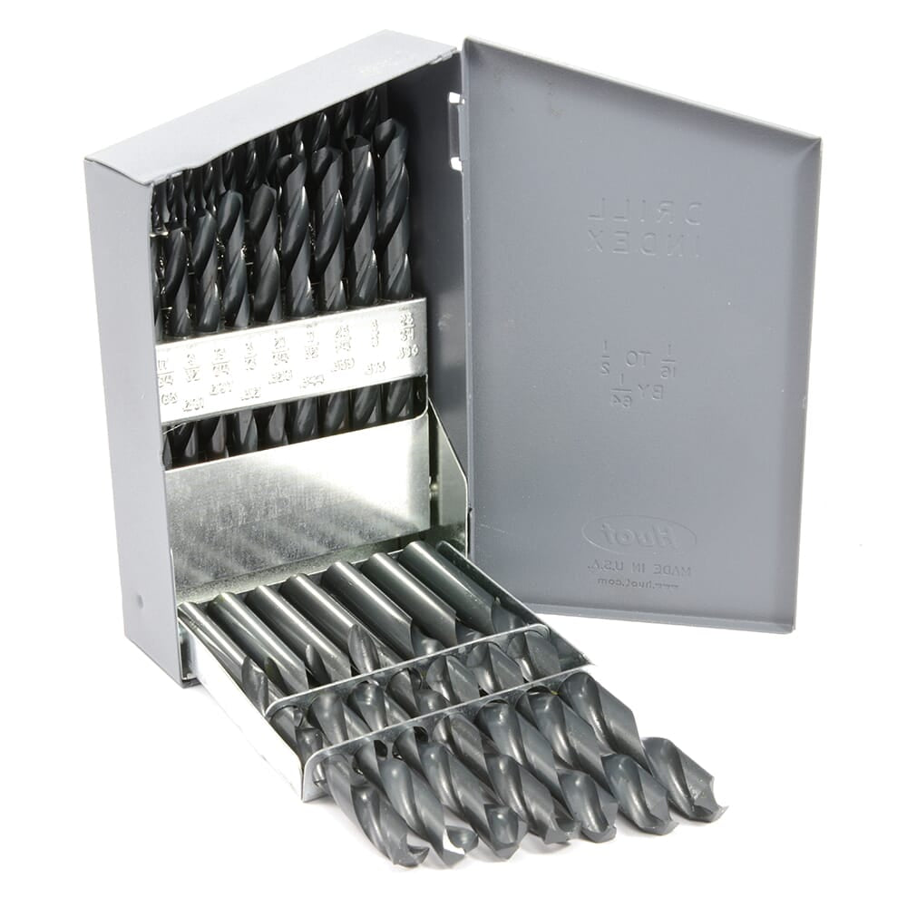 29-Piece Jobber Length Drill Bit Set, High Speed Steel (HSS), 135 Degree Split Point