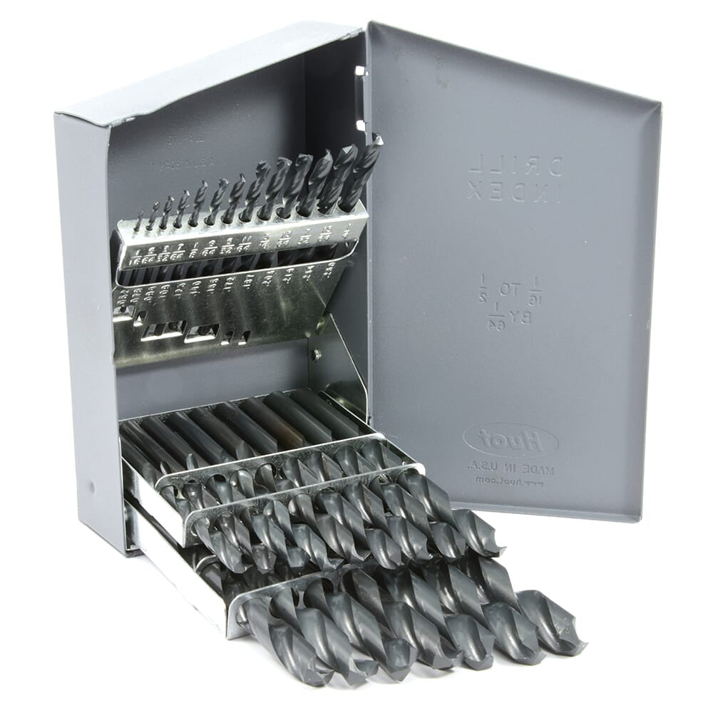 29-Piece Jobber Length Drill Bit Set, High Speed Steel (HSS), 135 Degree Split Point