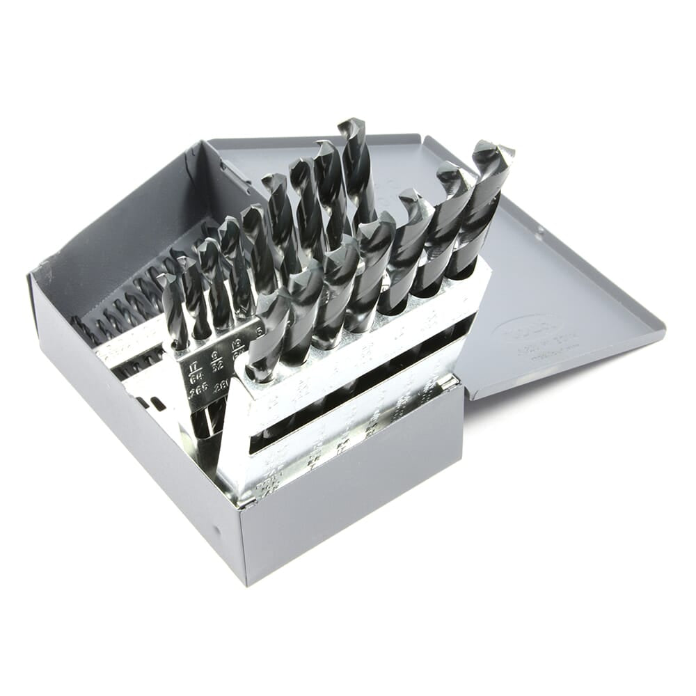 29-Piece Jobber Length Drill Bit Set, High Speed Steel (HSS), 135 Degree Split Point