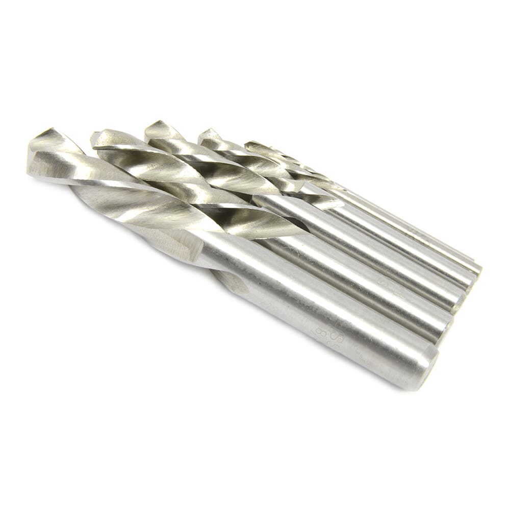 6-Piece Stubby Left Hand Drill Bit Set, High Speed Steel (HSS)
