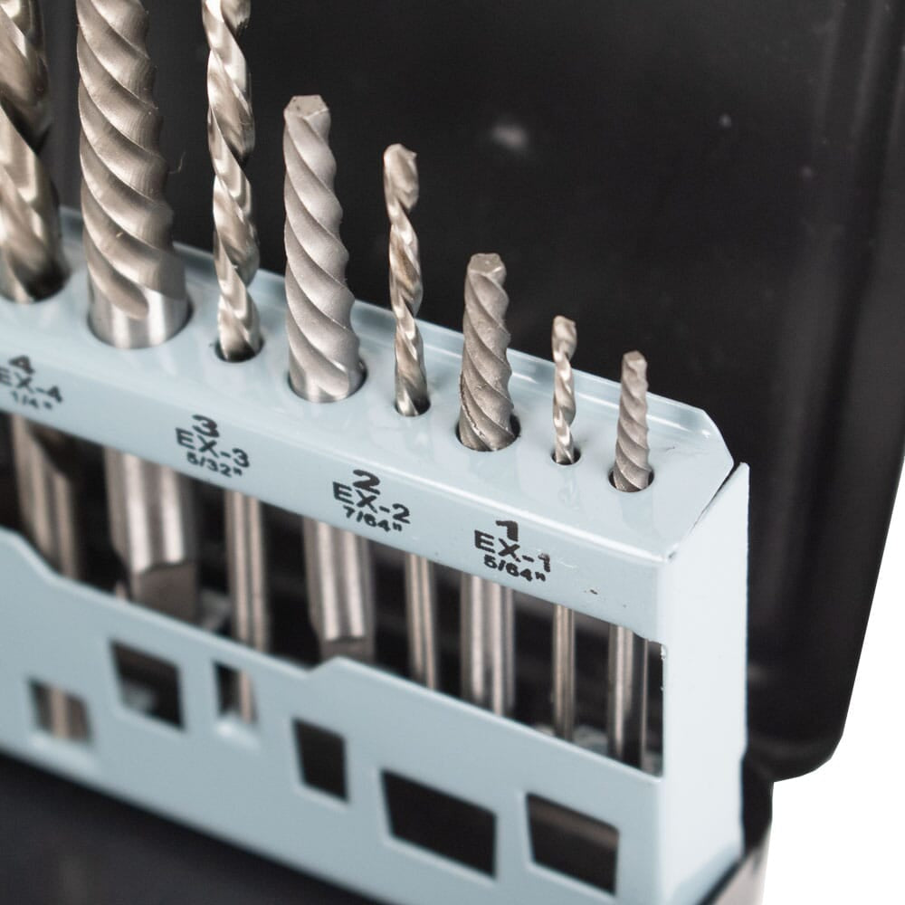 Forney 10-Piece Left Hand Drill Bit and Screw Extractor Set