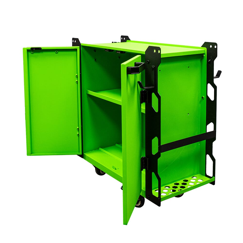 Dual-Cylinder Cabinet Cart
