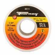 Solder, General Purpose Repair, Solid Core, 1/8 in, 16 Ounce