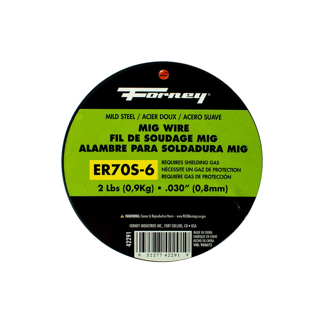 ER70S-6, MIG Welding Wire, Mild Steel, .030 in Diameter x 2 Pound Spool