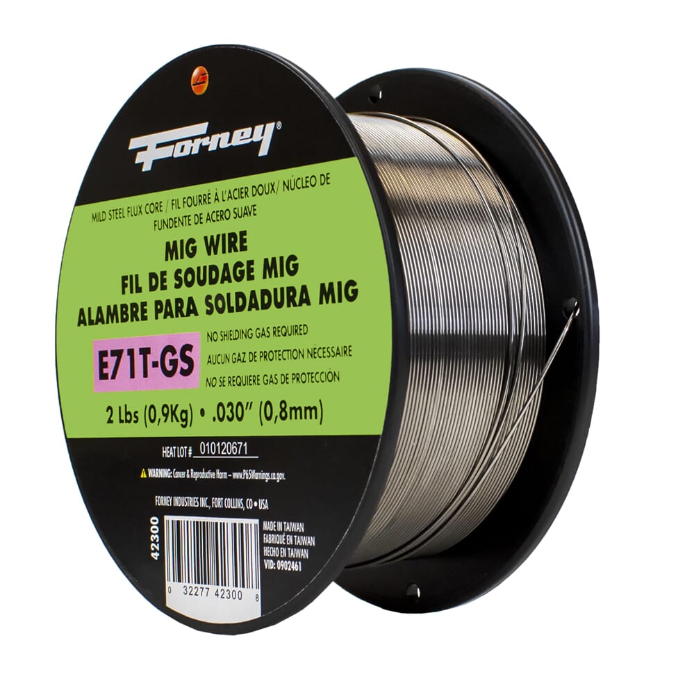 E71T-GS Self, Steel Flux-Core Welding Wire, .030 in x 2 Pound