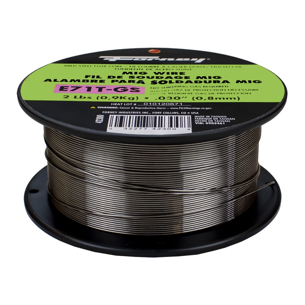 E71T-GS Self, Steel Flux-Core Welding Wire, .030 in x 2 Pound