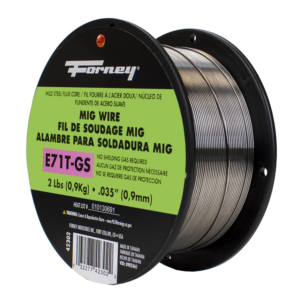 E71T-GS Self, Steel Flux-Core Welding Wire, .035 in x 2 Pound